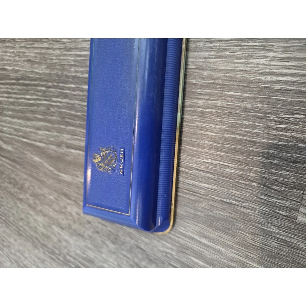 Vintage 1930's 40's Gruen PRECISION Blue Presentation Box Case Only